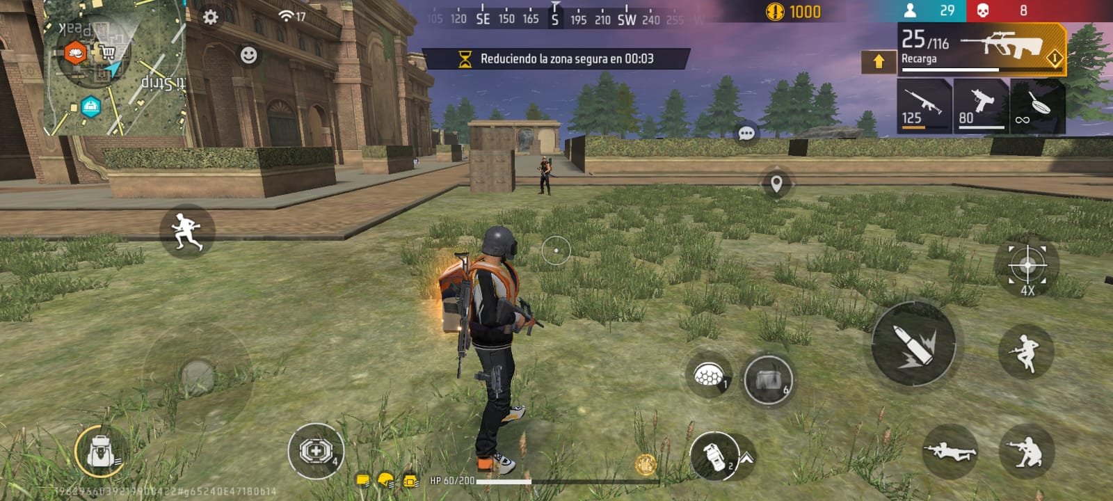 Free Fire — duelos y micro