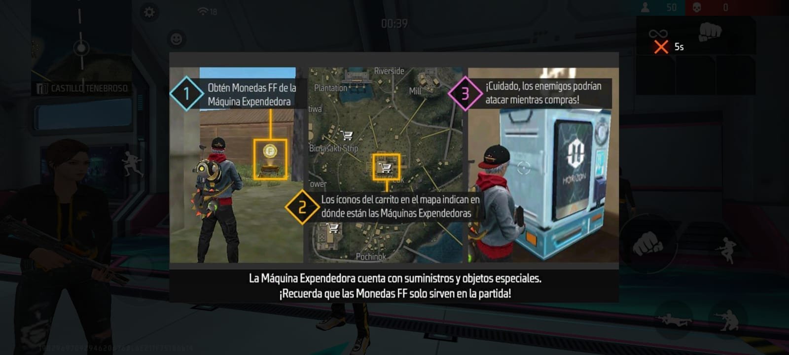 Free Fire — roles en escuadras