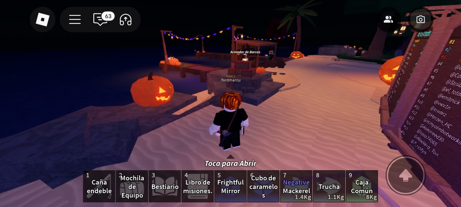 Roblox captura 14 — metas tardías